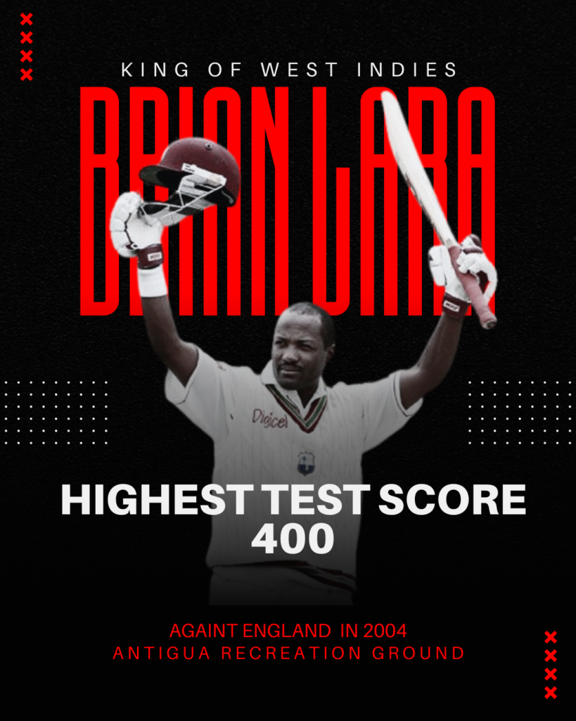 Brian Lara’s 400* in a Test Innings