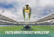 Facts About Cricket World Cup