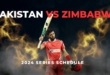 Pakistan vs Zimbabwe 2024 Series Schedule