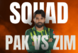 Pakistan's Playing XI for the Second ODI Against Zimbabwe