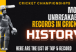 Top 5 Unbreakable Records in Cricket History