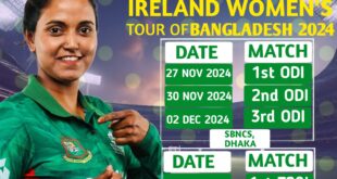 Bangladesh Women vs Ireland Women T20 Series 2024