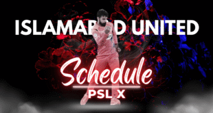 Islamabad United 2025 PSL X Match Schedule