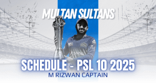 Multan Sultans Schedule – PSL 10 2025